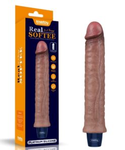 Vibrator Realistic REAL SOFTEE Rechargeable Silicone Vibrating Dildo