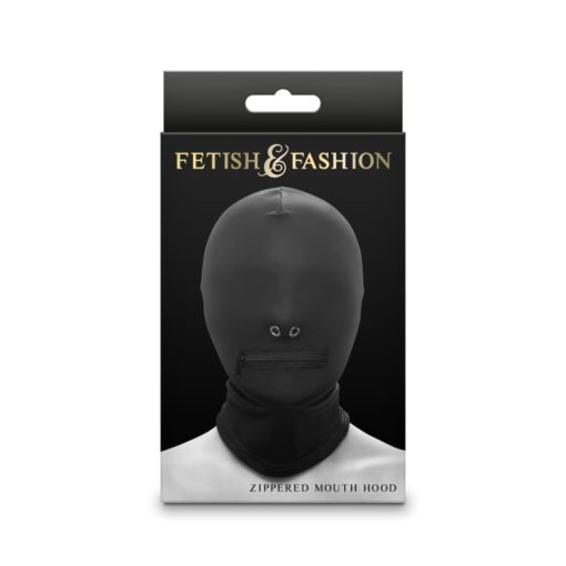 Fetish & Fashion Zippered Mouth Hood