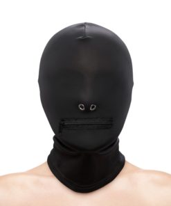 Fetish & Fashion Zippered Mouth Hood