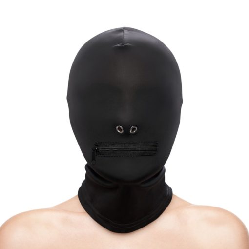 Fetish & Fashion Zippered Mouth Hood