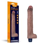 Vibrator Realistic REAL SOFTEE Rechargeable Silicone Vibrating Dildo