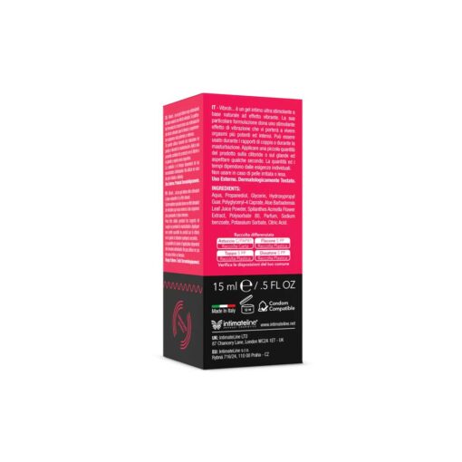 Gel Stimulant Vibroh Stimulating Gel 15 ml Efect de Vibratie Intensificat ingrediente