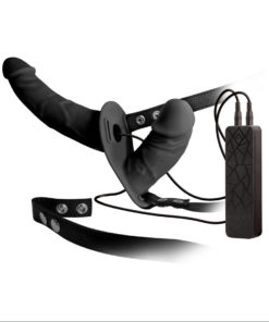 Double Thruster Vibe with Harness Black