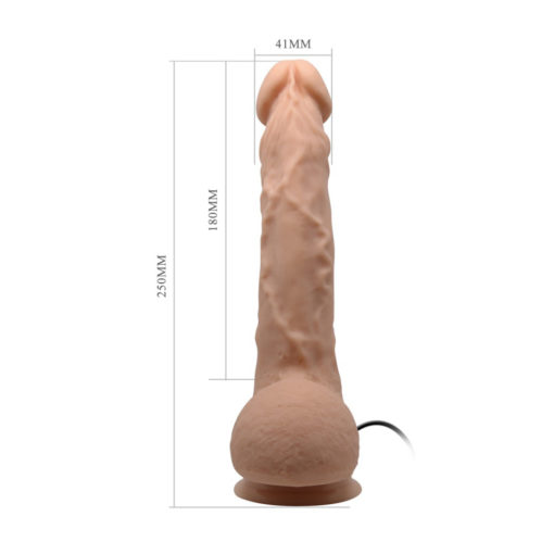Vibrator Realistic cu Telecomanda Beautiful Jason 25 cm - imagine 3