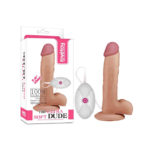 Vibrator cu Ventuza Ultra Soft Dude 22 cm