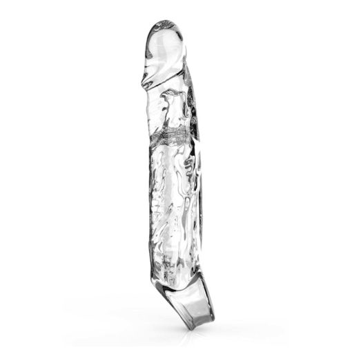 Prelungitor Penis ToyJoy Get Real Extension Sleeve Large Transparent 19 cm - imagine 2
