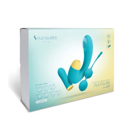 S Pleasures Velvet Pleasure Kit - Turquoise - imagine 4