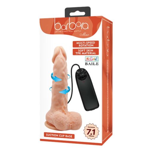 Vibrator Realistic Cu Telecomand Barbara Max Multispeed Vibration 18 cm - imagine 2