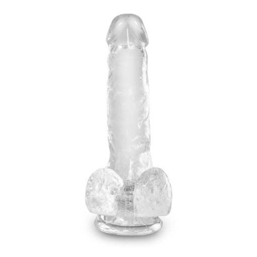 King Cock Clear cu Testicule