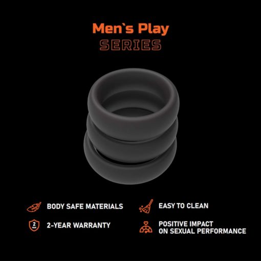 Set Inele Penis Erospace Black