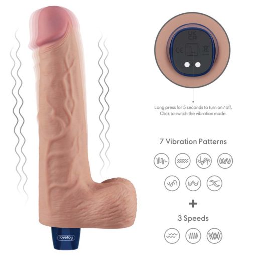 Vibrator Real Softee Rechargeable 25 cm
