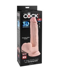 Dildo Triple Density Cock With Swinging Balls