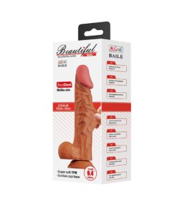 Dildo cu Ventuza Beautiful Buraq Brown