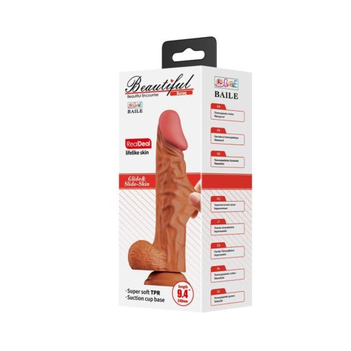 Dildo cu Ventuza Beautiful Buraq Brown
