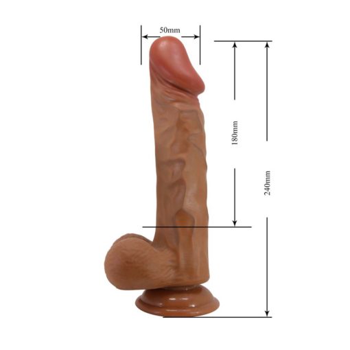 Dildo cu Ventuza Beautiful Buraq Brown