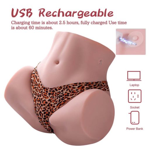Masturbator Torso Julie cu Vibratii
