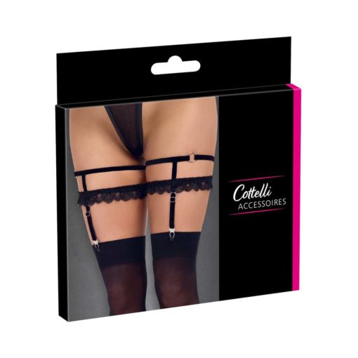 Set Jartiere Cottelli S M Negre