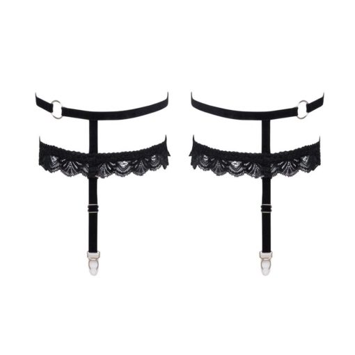 Set Jartiere Cottelli S M Negre