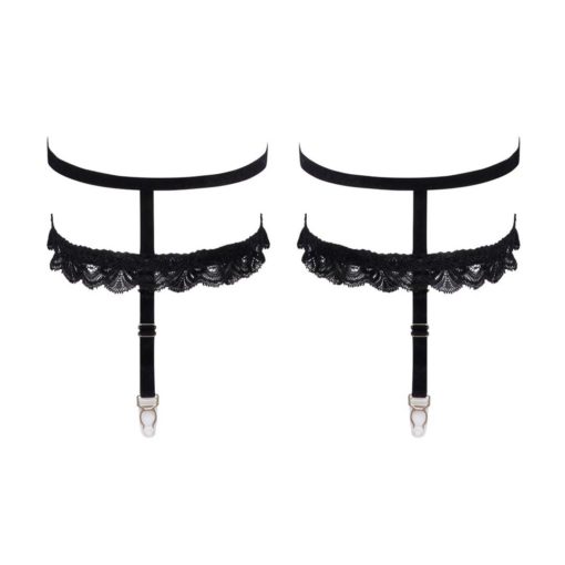 Set Jartiere Cottelli S M Negre