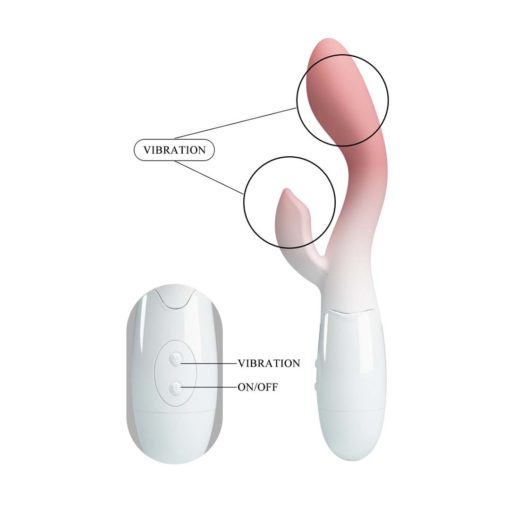 Vibrator Brigthy Pink White