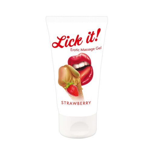 Lubrifiant Erotic Lick it! Wine-Strawberry 50 ml - imagine 2