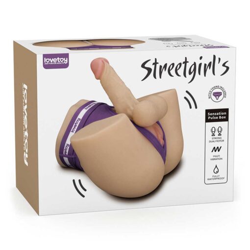 Masturbator Streetgirl's Dual Motor Cu Dildo de 19 Cm