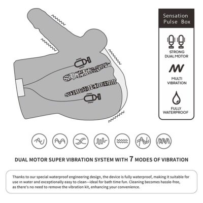 Masturbator Streetgirl's Dual Motor Cu Dildo de 19 Cm 1
