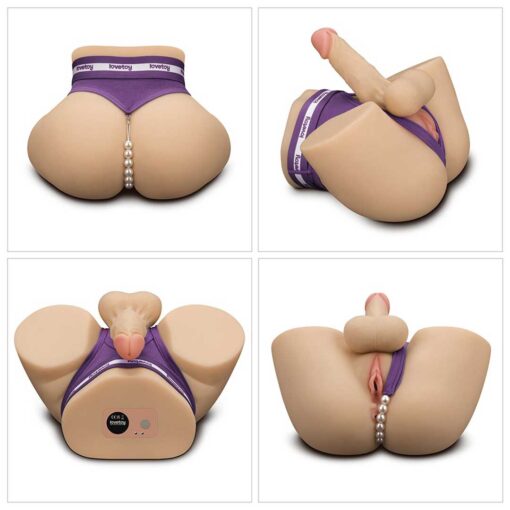 Masturbator Streetgirl's Dual Motor Cu Dildo de 19 Cm - imagine 2