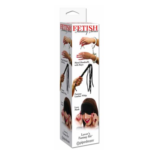 Set BDSM pipedream Lover's Fantasy cu catuse bici si masca satinata