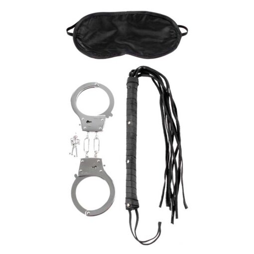 Set BDSM pipedream Lover's Fantasy cu catuse bici si masca satinata - imagine 4