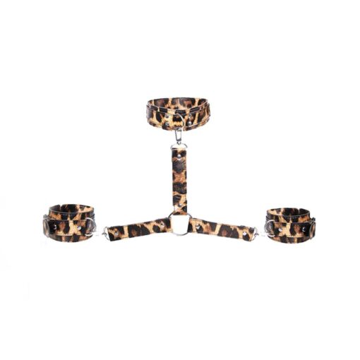 Set zgarda si catuse Leopard Frenzy