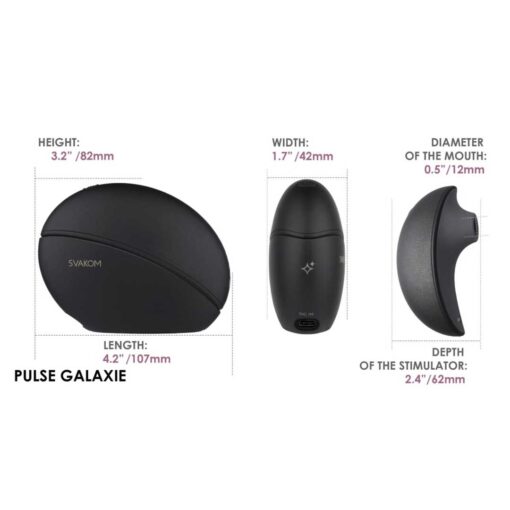 Stimulator Clitoris Pulse Galaxie Midnight Black