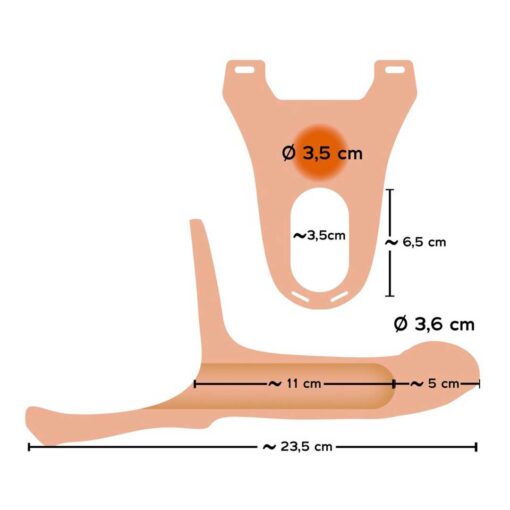 Strap-On You2Toys din silicon, elongare 5 cm - imagine 5