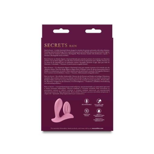 Vibrator Secrets Rain cu telecomanda - imagine 4
