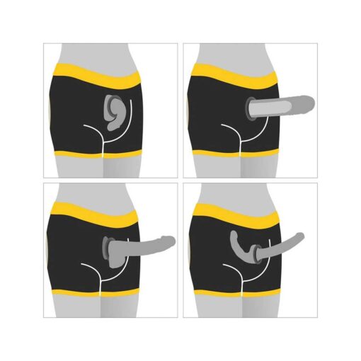 Boxeri Horny Strapon Shorts XL XXL instructiuni