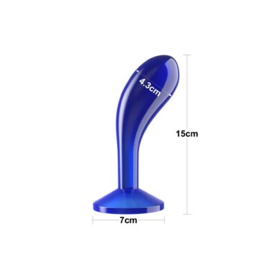Buttplug Prostata Flawless Clear Albastru dimensiune