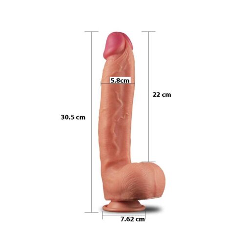 Dildo Densitate Dubla Nature Cock 30cm - imagine 7