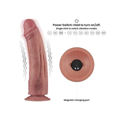 Dildo Densitate Dubla Power Cock 26 cm - imagine 9