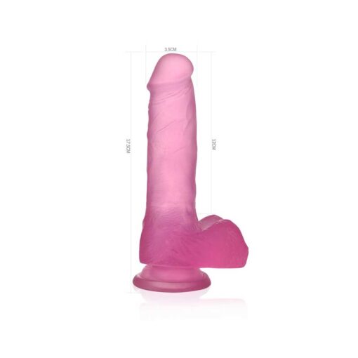 Dildo Semi Transparent Jelly Studs Roz dimensiuni