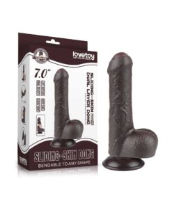 Dildo Sliding Skin 7inch Negru