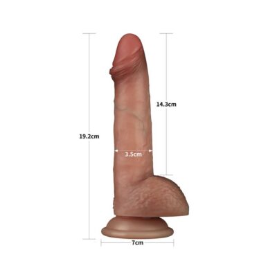 Dildo Sliding Skin Pro 7.5inch dimensiuni