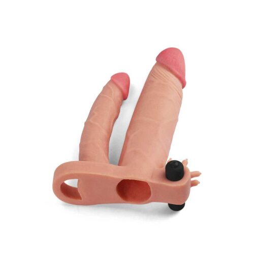 Manson Dublu Penis cu Vibratii 1inch interior