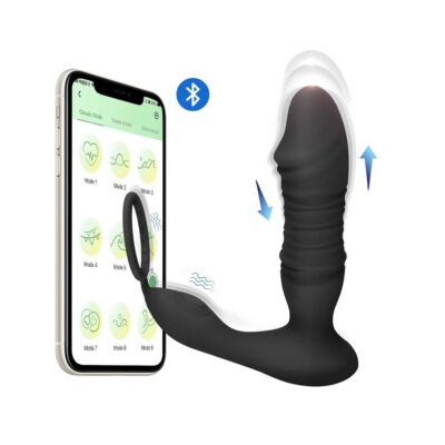 Masator Prostata cu Inel Penis Men's Play B5 aplicatie
