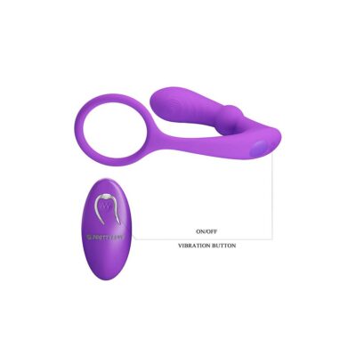 Masator Prostata cu Inel Penis Pretty Love Waren buton