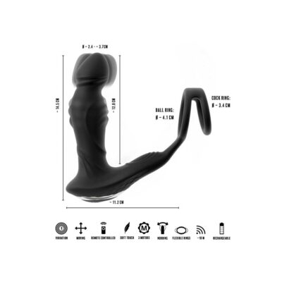 Masator Prostata cu Inel Rebel RC dimensiuni