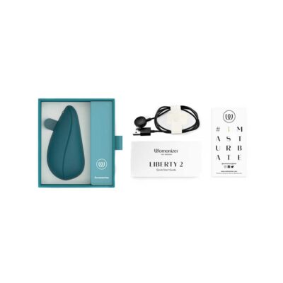 Stimulator Womanizer Liberty 2 Verde continut cutie