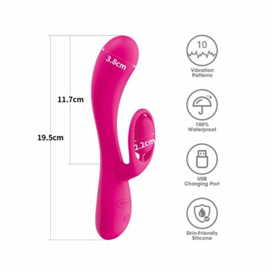 Vibrator Rabbit L'Allure Orbit dimensiuni