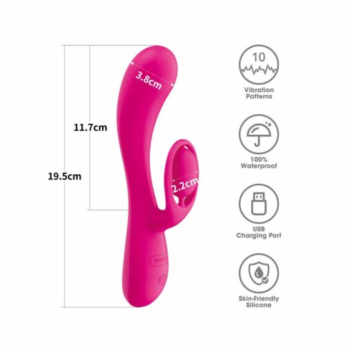 Vibrator Rabbit L'Allure Orbit dimensiuni