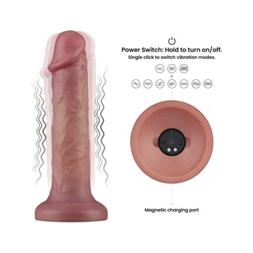 Vibrator cu Densitate Dubla Power Cock 8 - imagine 6