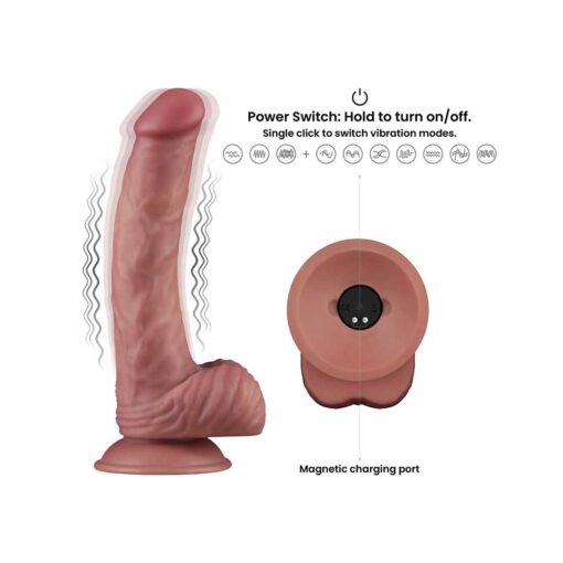 Vibrator cu Densitate Dubla Power Cock 8 - imagine 7